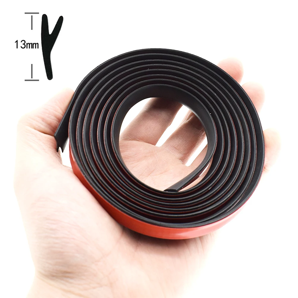 Universal Car V Shape Rubber Seal Weather Strip Windshield Hollow Glass Window Edge Moulding Trim Decorate Weatherstrip 2M/4M