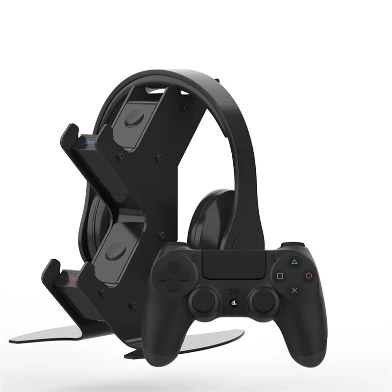 

For PS4 Controller Dual Charging Dock Station Type-C Fast-Speed Charge For Playstation 4 Gamepad Holder Headset Universal Mount