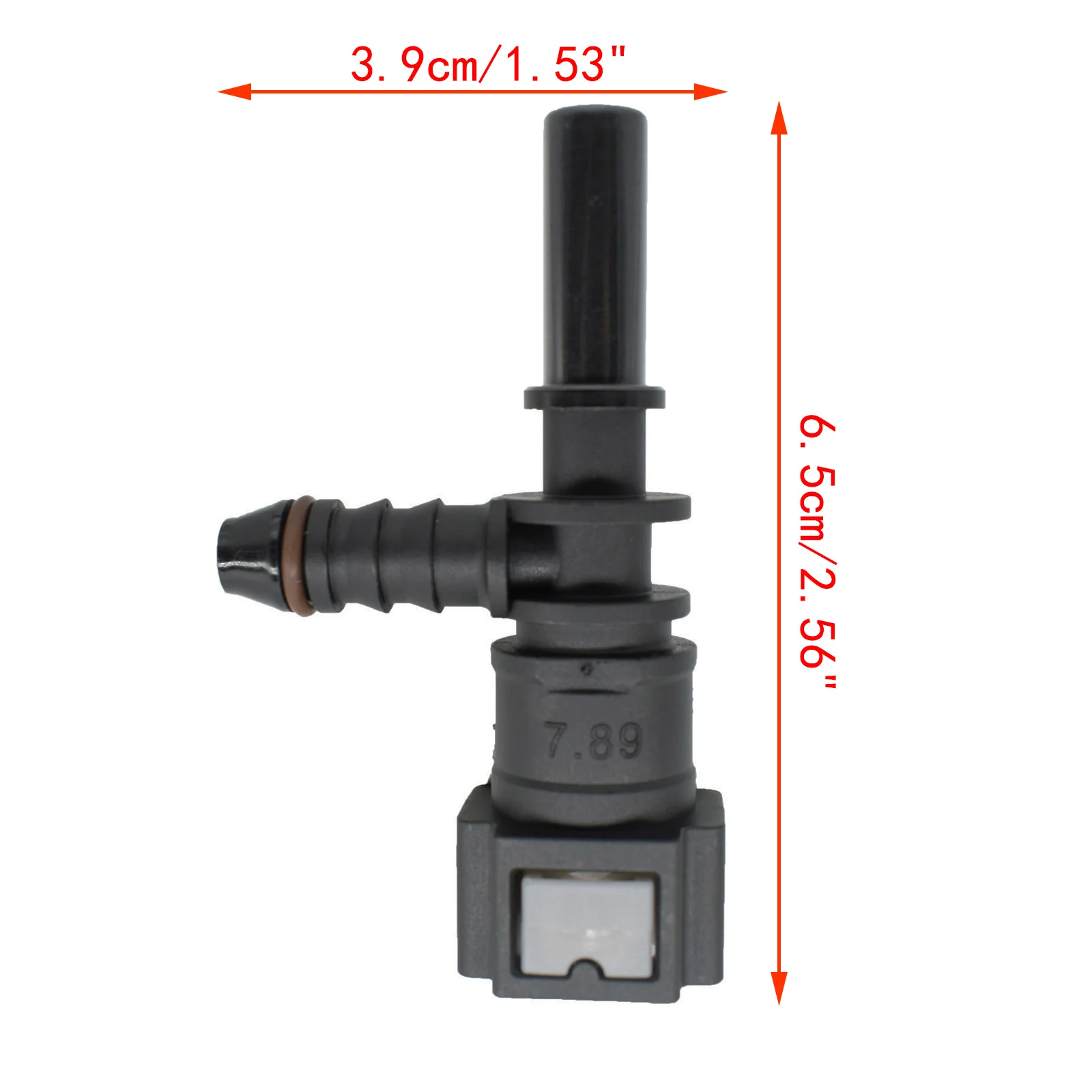 7.89 ID6 Auto Car Fuel Line Bundy Tee Hose Coupler Nylon Motorcycle Hose Coupler Quick Release Connect Connector Car Accessories