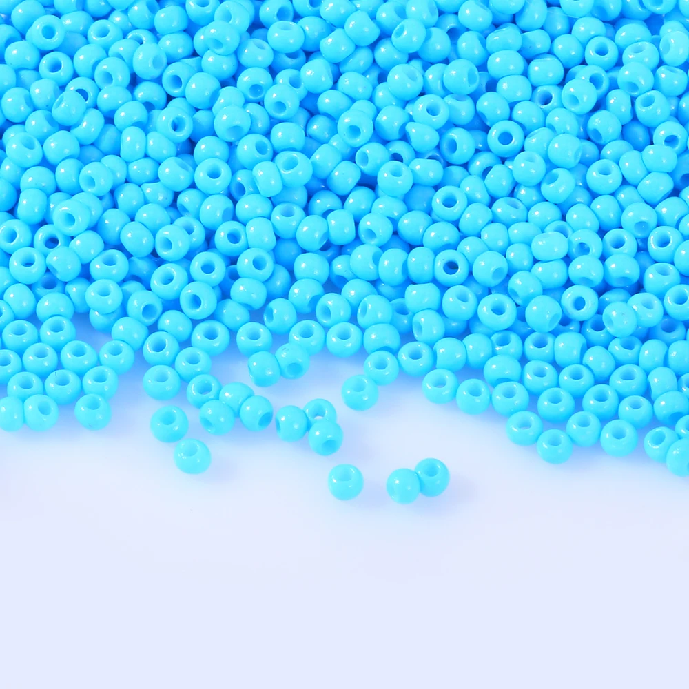 2mm 11/0 Solid Colors Glass Seed Beads Spacer Czech Bead Diy Charm For Jewelry Making Fitting Garment Sewing Accessories 1000pcs