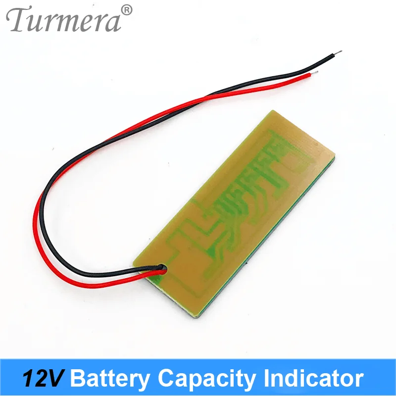 Turmera 12V Battery Capacity Indicator Tester for 3S 12.6V Storage Box Lithium Battery and Uninterrupted Power Supply Dropship A