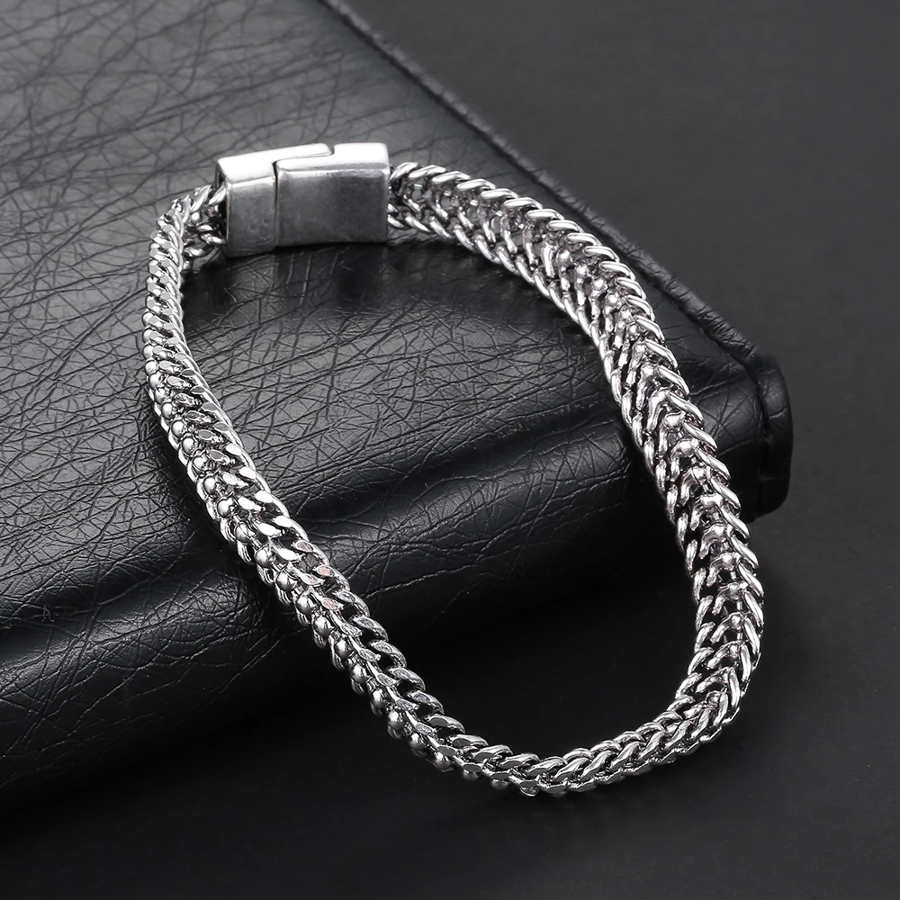 Buddha Bracelet Men Chain & Link Bracelets Ancient Silver color Couples Jewelry Buddha Bracelets & Bangles Pulseira Masculin