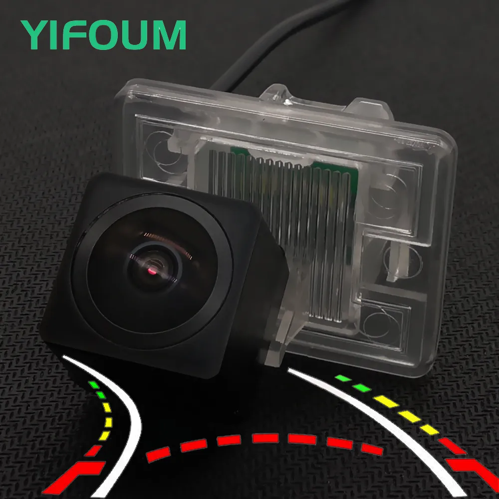 AHD Fisheye 12LED Dynamic Trajectory Car Rear View Wireless Camera For Benz A M GL-Class W176 W166 X166 SLK R172 GLA W156 X156