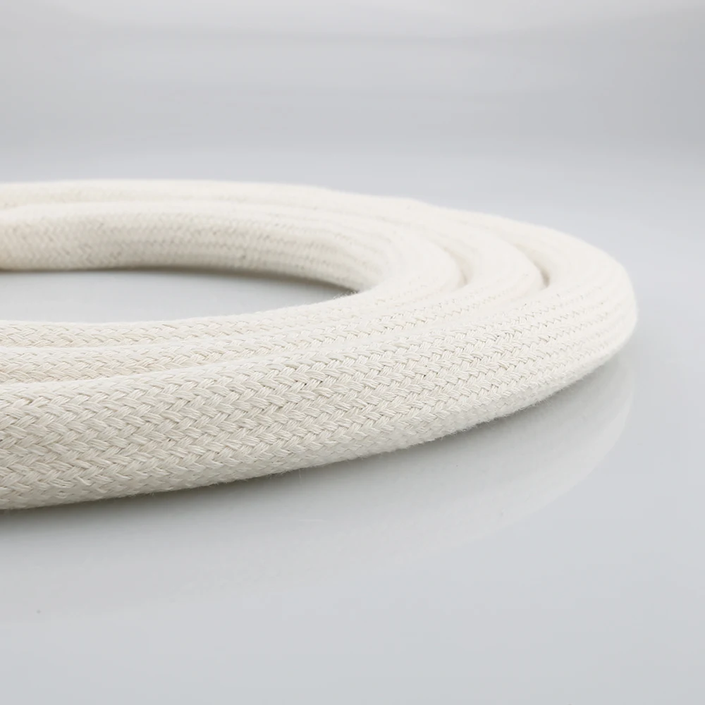 Audiocrast DW49 18MM 100%Cotton Braided Tube Hollow Rope Cover Sleeve Electric Wire Cable Braided Cable Sleeve