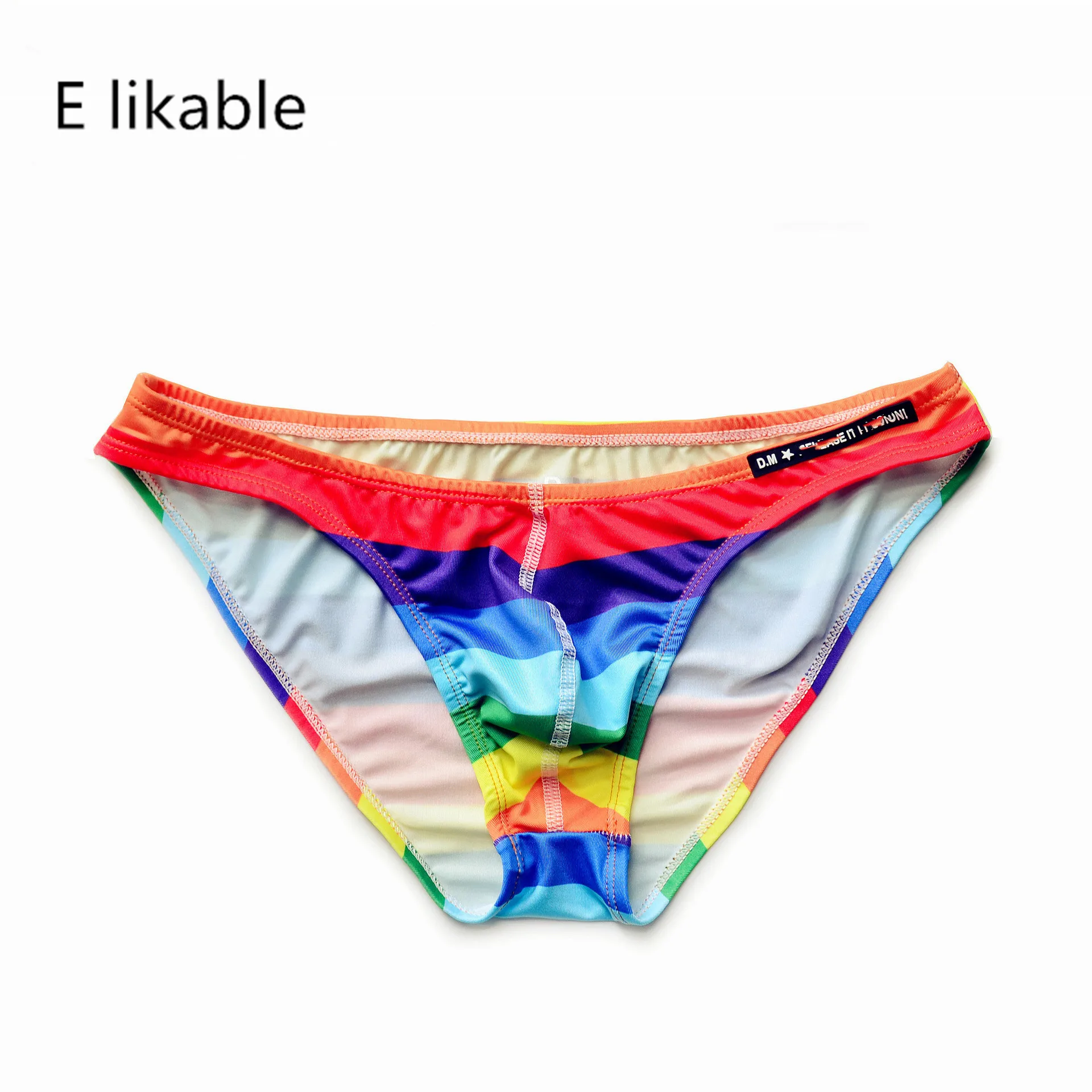 E likable2020 spring and summer new fashion polyester men's underwear sexy comfortable breathable low waist wild briefs