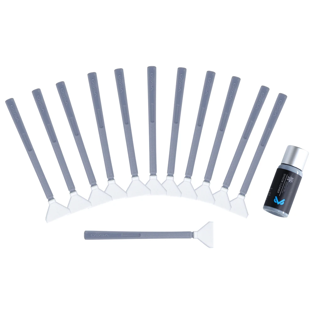 NEW! Full-Frame Sensor Cleaning Swabs 12 Pcs Cleanroom Foam Swab Individual Package for Digital SLR CCD CMOS Clean