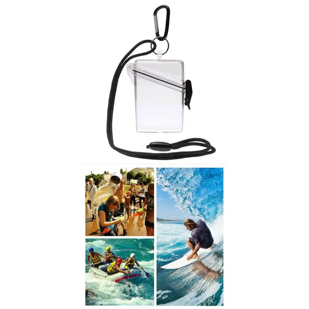 Waterproof Card Case Cover Lightweight Clear Sport Outdoor Change Box Holder