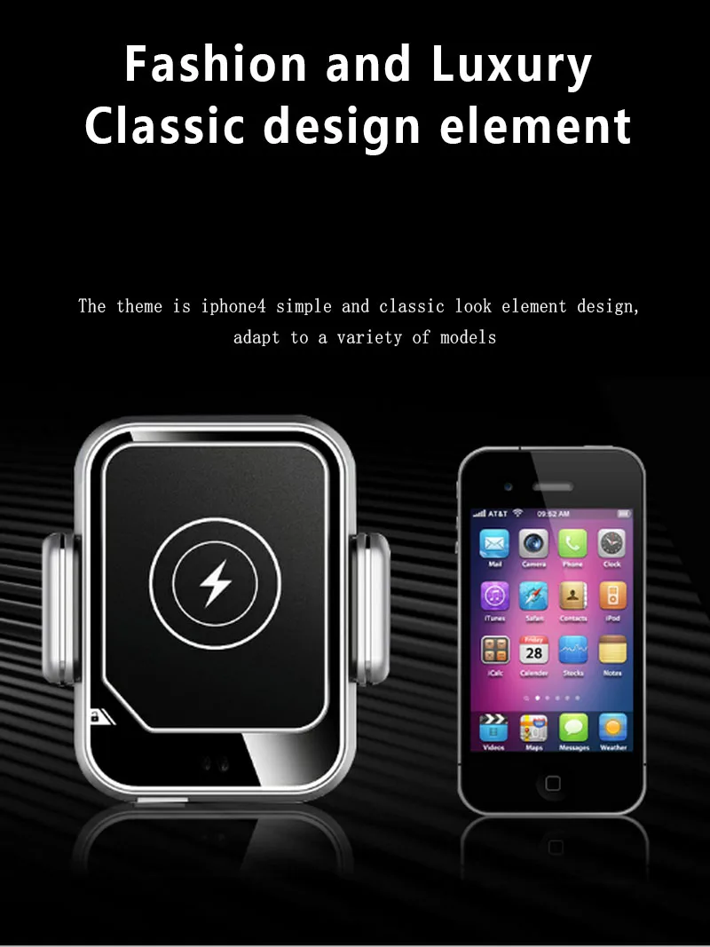 

Car Phone Holder Wireless Fast Charger for iPhone X GPS Air Vent Aromatherapy for Android Phones Bracket Air Outlet Perfume