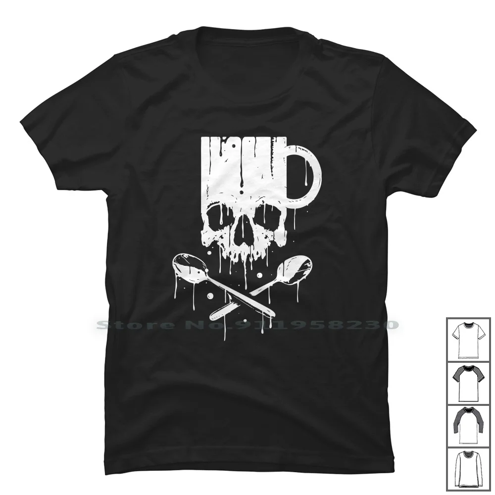 Camiseta de piratas de café, 100% algodón, Pirata, tasa de café, rata, Ra Pi