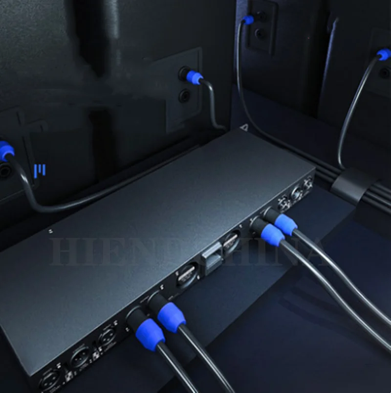 AMPLIFICADOR DE POTENCIA profesional H4, fuente de alimentación conmutada pura, superpotencia Digital, rendimiento de escenario de cuatro canales, 2000W x 4