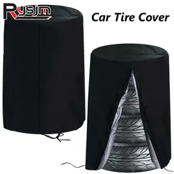 S/L Wheel Covers Car Tire Cover 4 Tires Capacity Waterproof Dust-Proof Car Tire Cloth Car Tire Cover Bag Big Capacity Outdoor