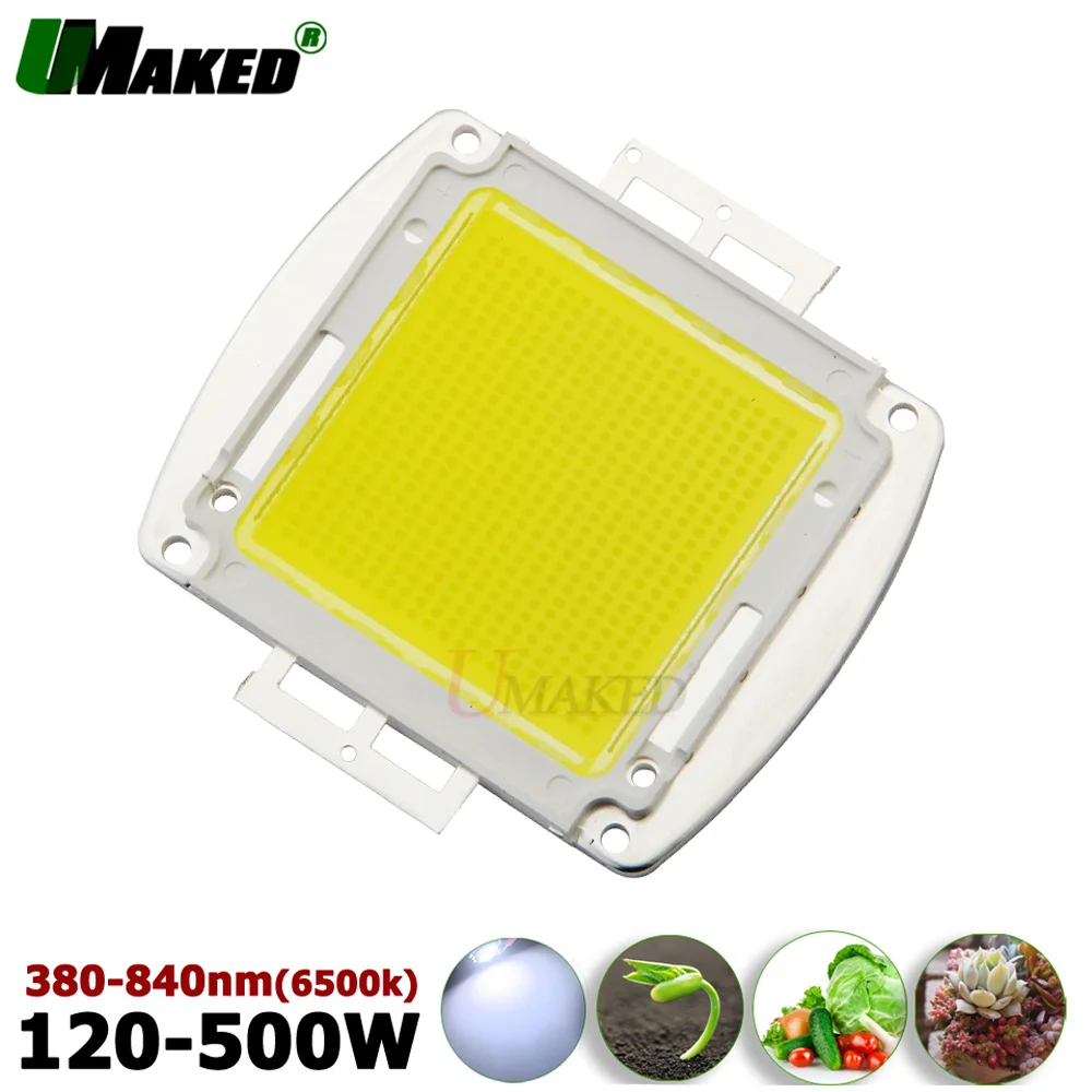 1pc High Power led COB Full Spectrum 380-840nm CRI 95 Epistar 45mil Light chips 120W 150W 200W 300W 500W COB SMD Plant lights