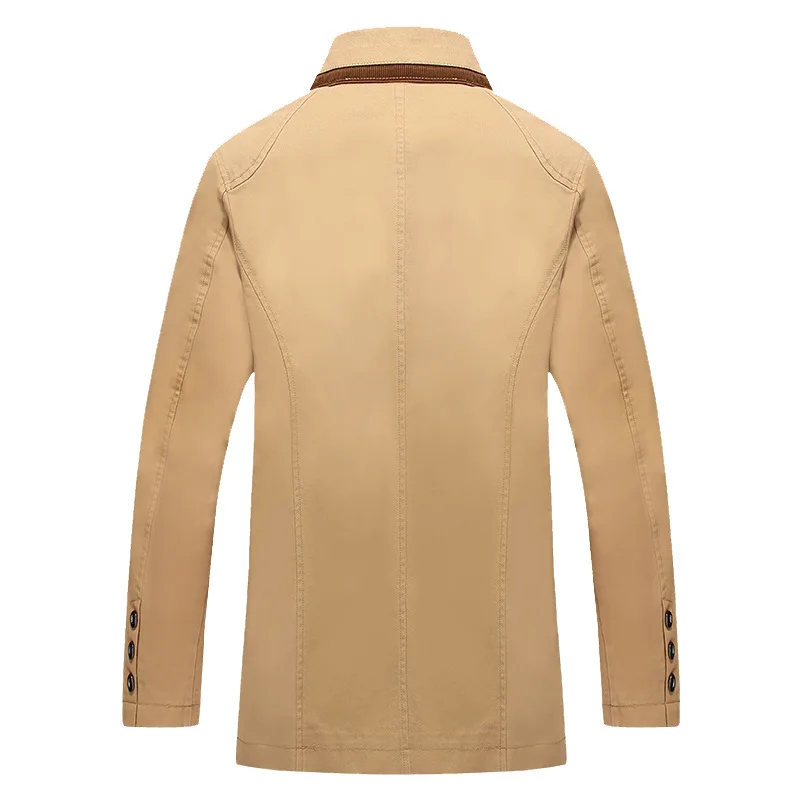 Men\'s Fashion Casual Boss High collar Jacket Middle-aged Men Winter Coat Male  Bomber Jacket Brand Clothing Plus size Jacket Men