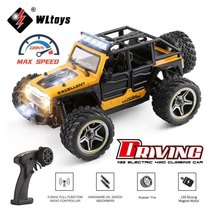 Wltoys 322221 22201 2.4G Mini RC 2WD Model pojazdu terenowego z lekkim pilotem mechaniczna ciężarówka zabawka dla dzieci