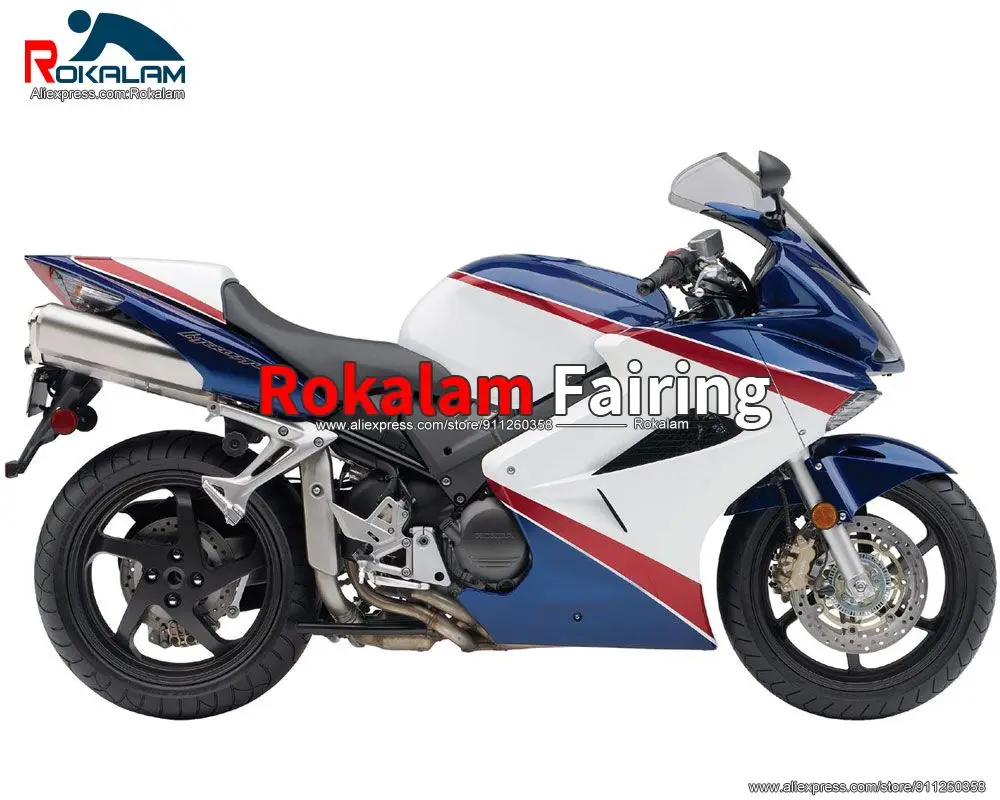 

Кузов ABS для Honda VFR800 2002, комплект обтекателей VFR-800 2005 2006 2012, комплекты обтекателей для мотоциклов, белый, красный, синий (литье под давлением)