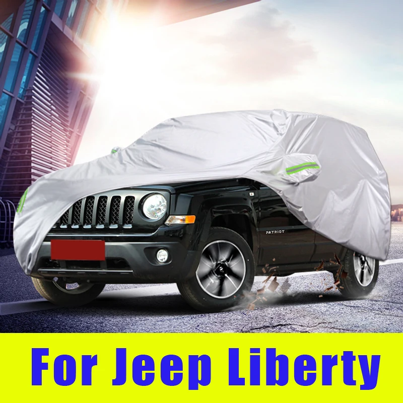 

Waterproof Full Car Covers Outdoor Sunshade Dustproof Snow For Jeep Liberty Accessories