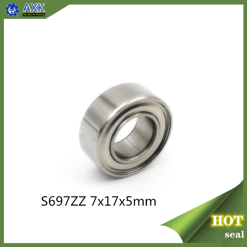 

S697ZZ Bearing 7*17*5 mm ( 10PCS ) ABEC-1 440C Roller Stainless Steel S697Z S697 Z ZZ Ball Bearings