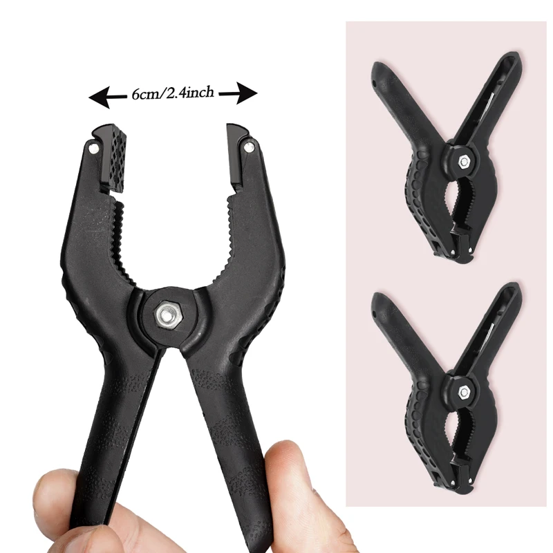 SH 12pcs nuova Clip di supporto per supporto a molla per fondale in plastica resistente di alta qualità per piastra di sfondo per fotografia