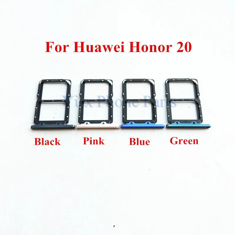 1x Nieuwe Sim Card Tray Slot Houder Adapter Vervangende Onderdelen Voor Huawei Honor 20