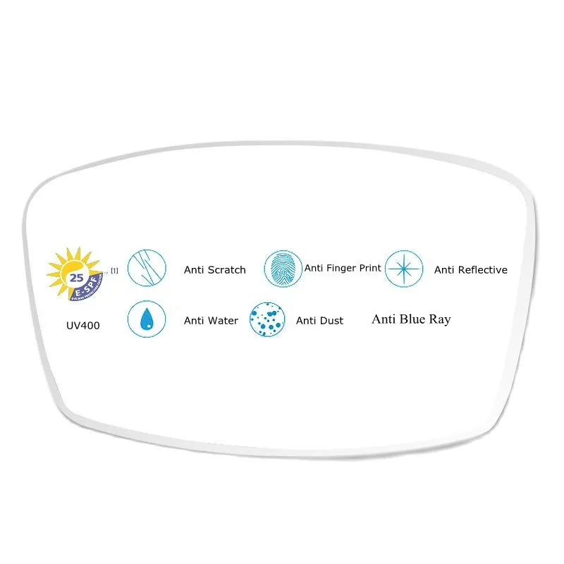 Chashma 1.61 Index MR-8 Clear Color Eye Lens Prescription Anti Blue Ray Glass Computer Working Screen Blue Light Block Lenses