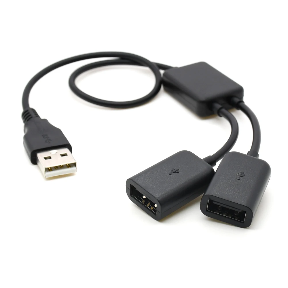 USB 2,0 Dual Ports Hub Kabel Bus power Für Laptop Macbook Notebook PC & Maus & Flash Disk