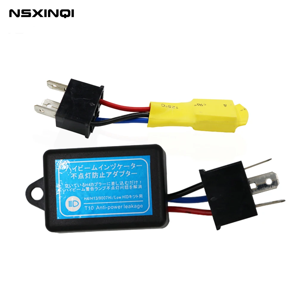 

1Pcs Car H4 HID Error Free Warning Canceller Anti-power Leakage Module Load Resistor NO Flickering