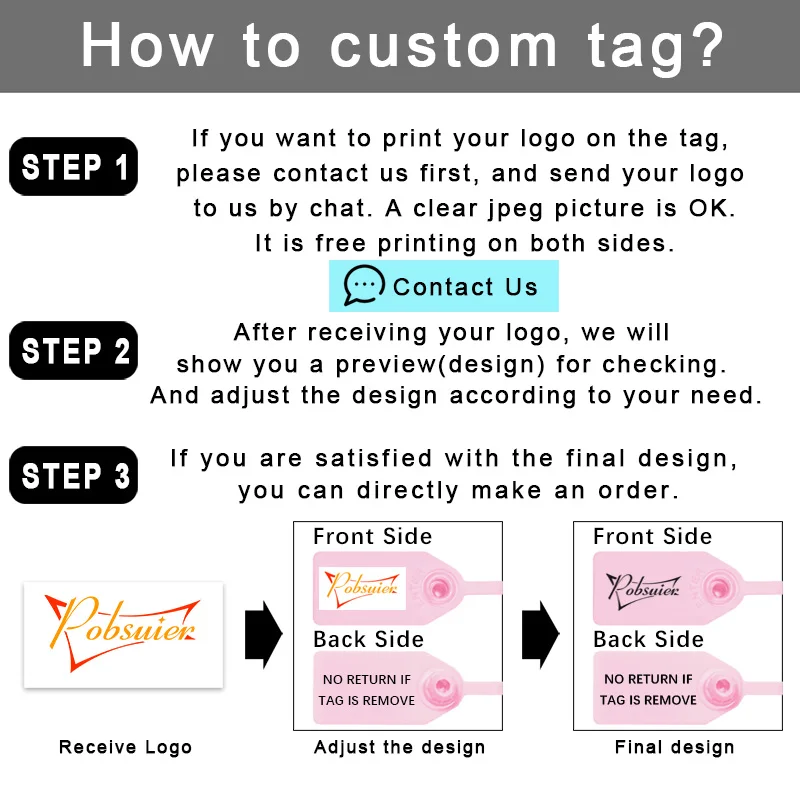 100 Custom Print Hang Tags Beaded Plastic Cable Zip Ties Garment Clothing Shoe Bag Security Brand Logo Tag Label Seal 250mm/9.8\