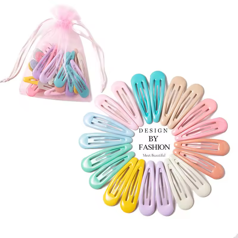 10/20/30/40 New Girls Cute Colorful Waterdrop Shape Hairpins Sweet Hair Clips Kids Barrettes Slid Clip Fashion Hair Accessories - Image 12
