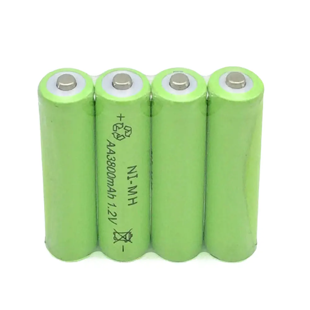 Ajqq-大容量nimh aaバッテリー3800mah 1.2v,充電式電池,時計,おもちゃ,シュレッダー