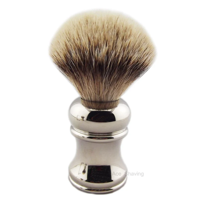 Silvertip/Finest Badger Hiar Shaving Brush Holder Stainless Metal Handle Stand Mens Beard Kits