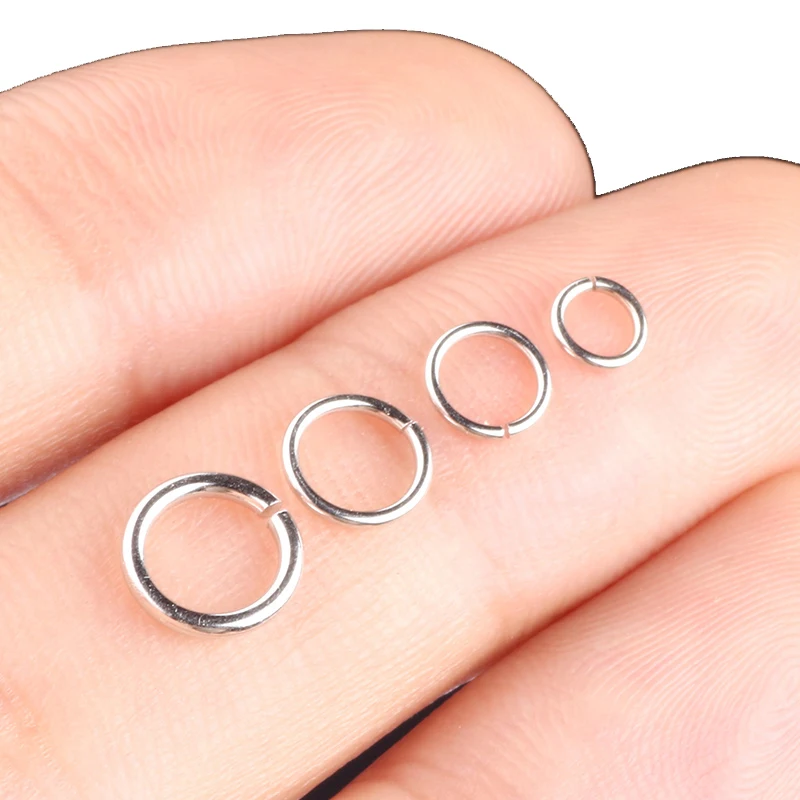 200pcs/lot 3mm-12mm Metal Jump Rings Jewelry Findings Open Loop Split Rings Supplies for Jewelry Making Handmade DIY Accessories