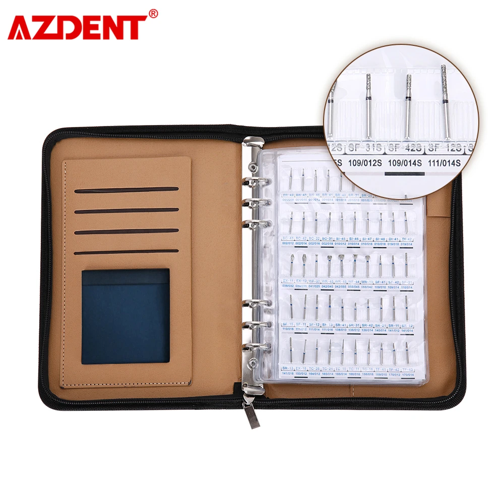 AZDENT 210 Modele Dental Diamond Burs Demonstation Book do szybkiej rękojeści o średnicy 1,6 mm