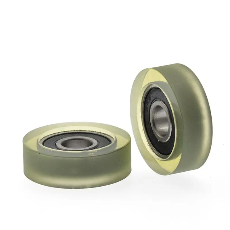 10 stücke/50 stücke 10*35*11mm stille führungs rad von förderband polyurethan PU 6000 6000RS rollenlager reibung riemenscheibe 10x35x11 – Detail 3