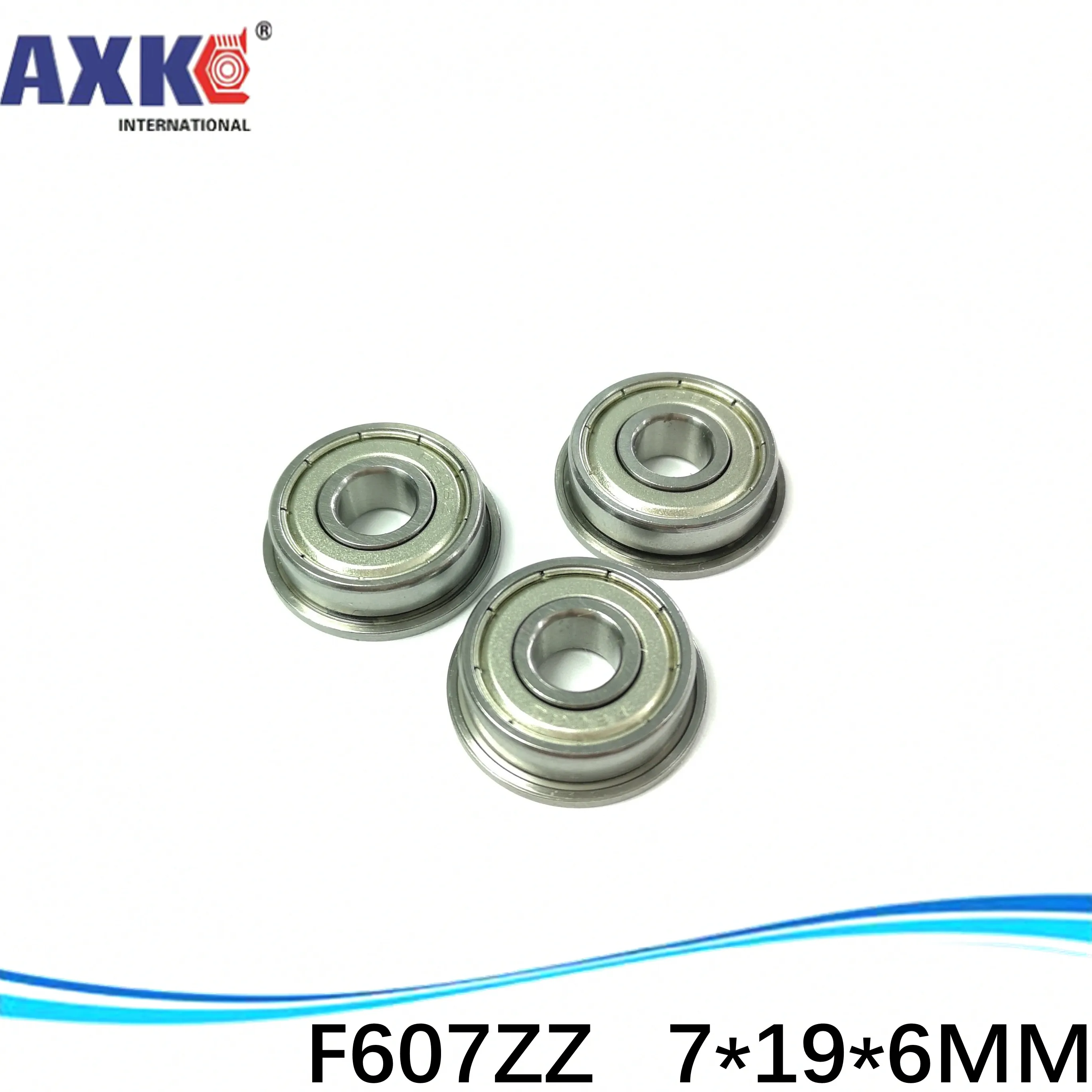 (1pcs) Flange ball bearing F607ZZ 7*19*6 mm