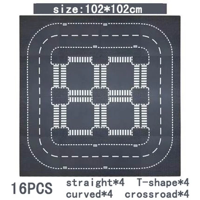 3PCS Klassische Grundplatten Blöcke 32x32 32x16 Punkte Gebäude Grundplatten Ziegel Montage Stadt Straße MOC freunde Stadt Spielzeug – Detail 29