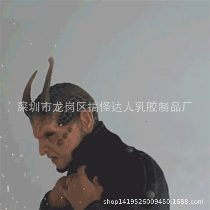 2021 New fossil al The Demon Mask IKARI THE DEMON Mask with corna Devil Latex Cosplay Costume puntelli maschere Halloween