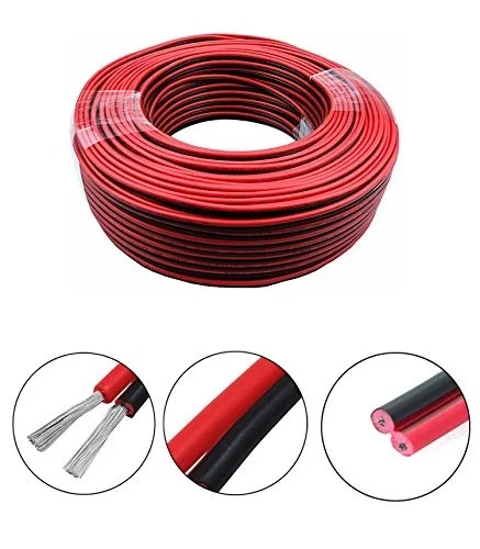 

5m 10m Tin Plated Copper Wire 2 Pin Red Black PVC Jacket Extension Cable Eleatrical Soft Flexible Cord For LED Strip Light Motor