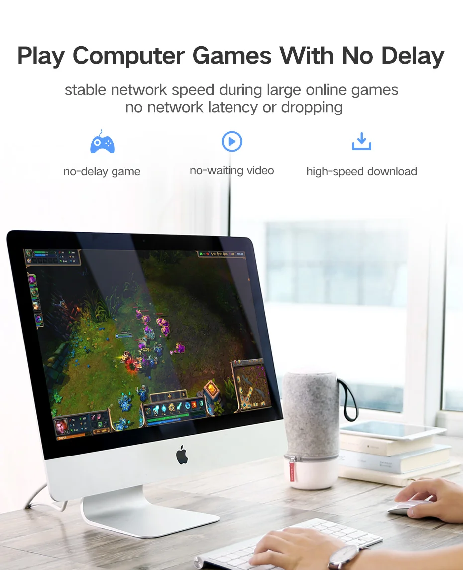 Cable de red Ethernet plano UTP CAT6, 15 pies, 5m, RJ45, parche LAN, azul, diseñado para redes cableadas de hogar y oficina