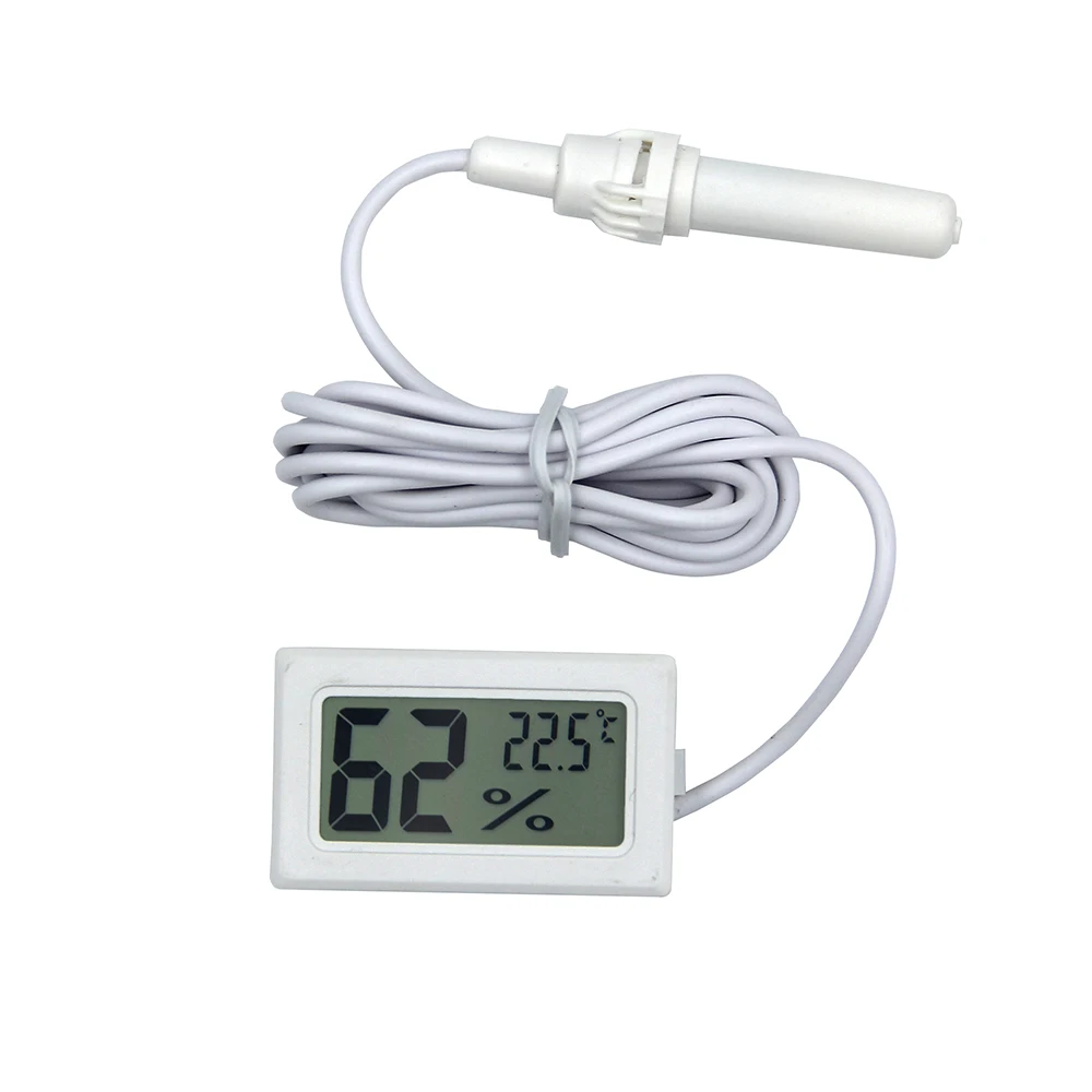 

Mini Digital Humidity Meter Thermometer Hygrometer Sensor Gauge LCD Temperature Refrigerator Aquarium Monitoring Display Indoor