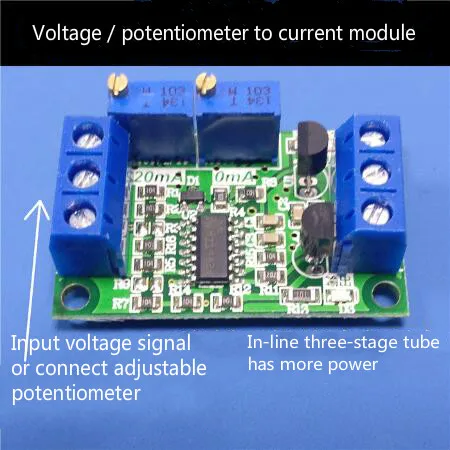 Potentiometer/Voltage-to-Current 0-5V10V to 0-4-20mA Converter Module Signal Generator