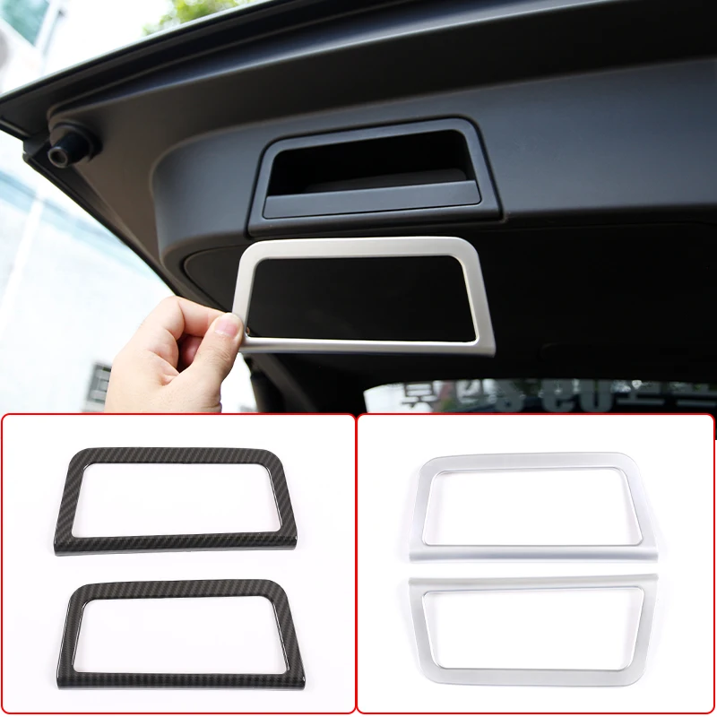 For Land Rover Range Rover Evoque L551 2020 Car Rear Trunk Tail Gate Door Handle Frame Cover Trim Chrome Car Styling Accessories