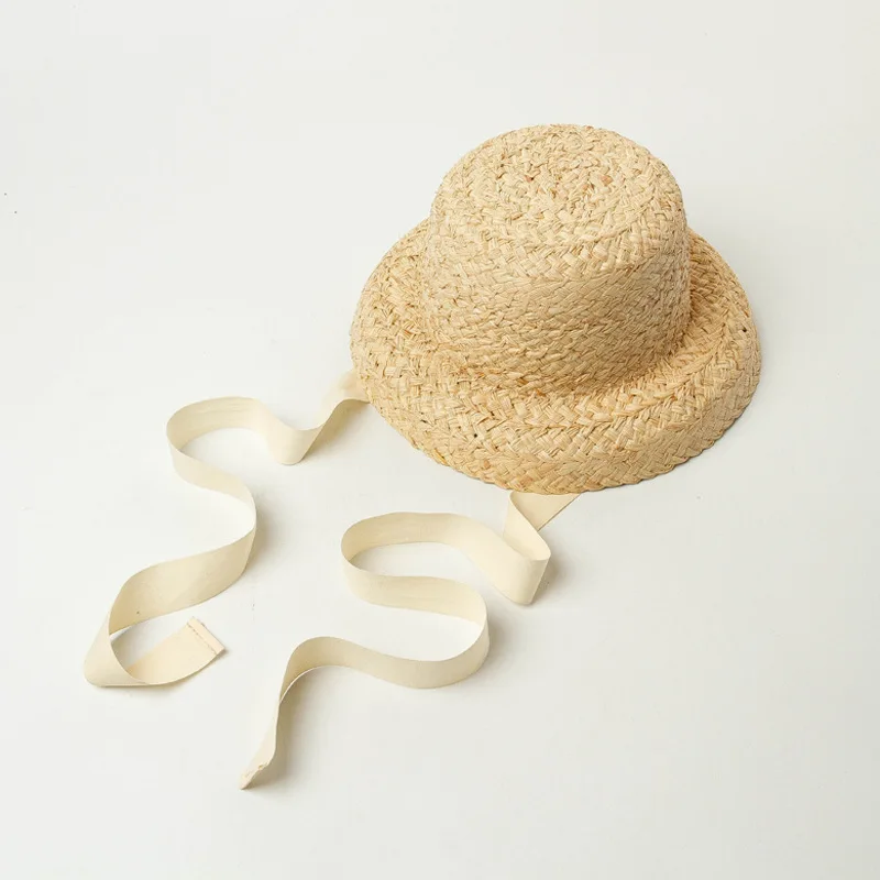 USPOP Women sun hats parent-child raffia straw hats lace-up beach hats two size