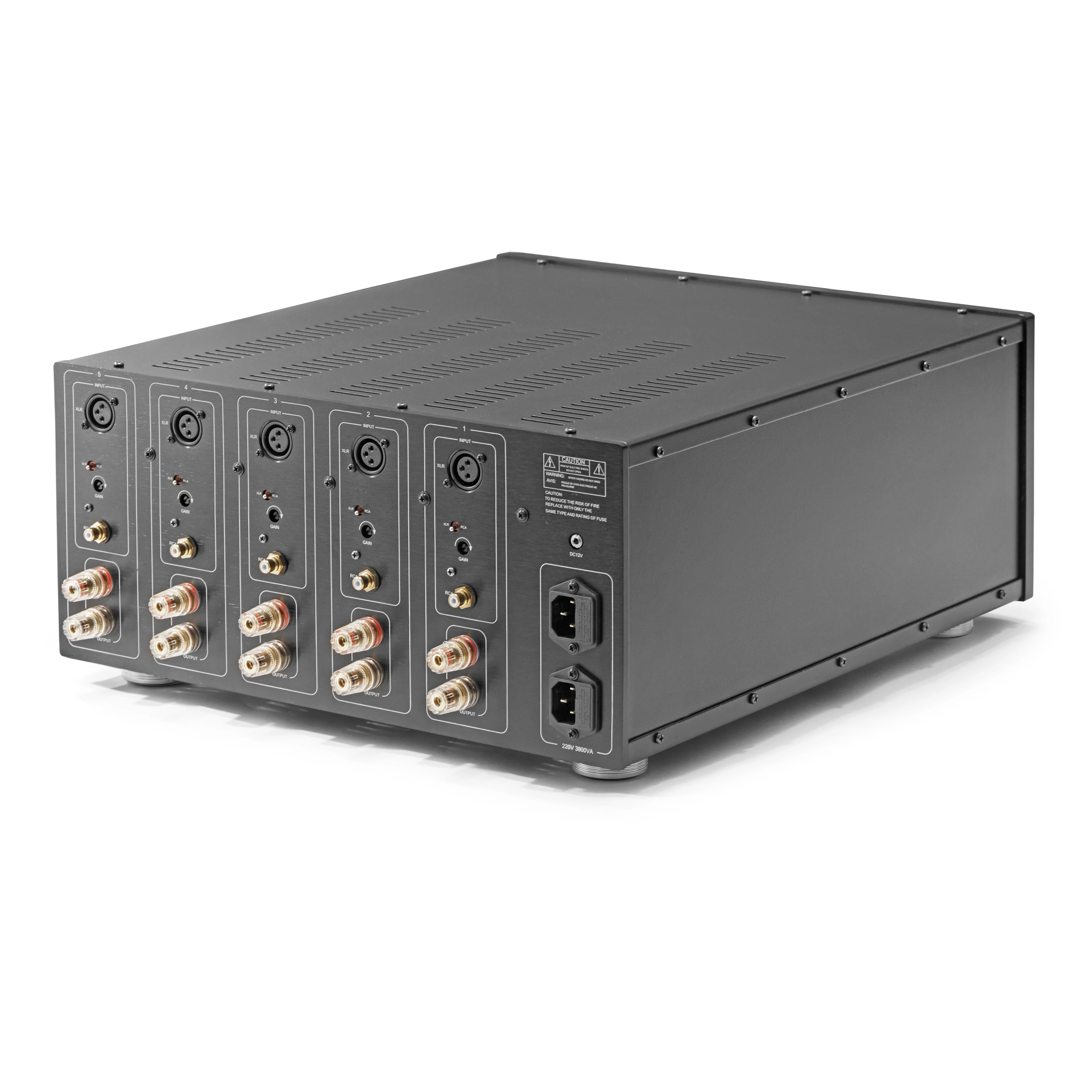 5 Channels AV Power Amplifier Yc-5400a High Power Rear Stage HiFi Power Amplifier 400w*5 8Ohms 600w*5 4Ohms