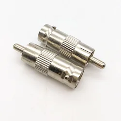 5pcs/lot BNC Female To RCA AV Male Connector Adaptor for CCTV Security Camera Surveillance Video Jack plug Silver