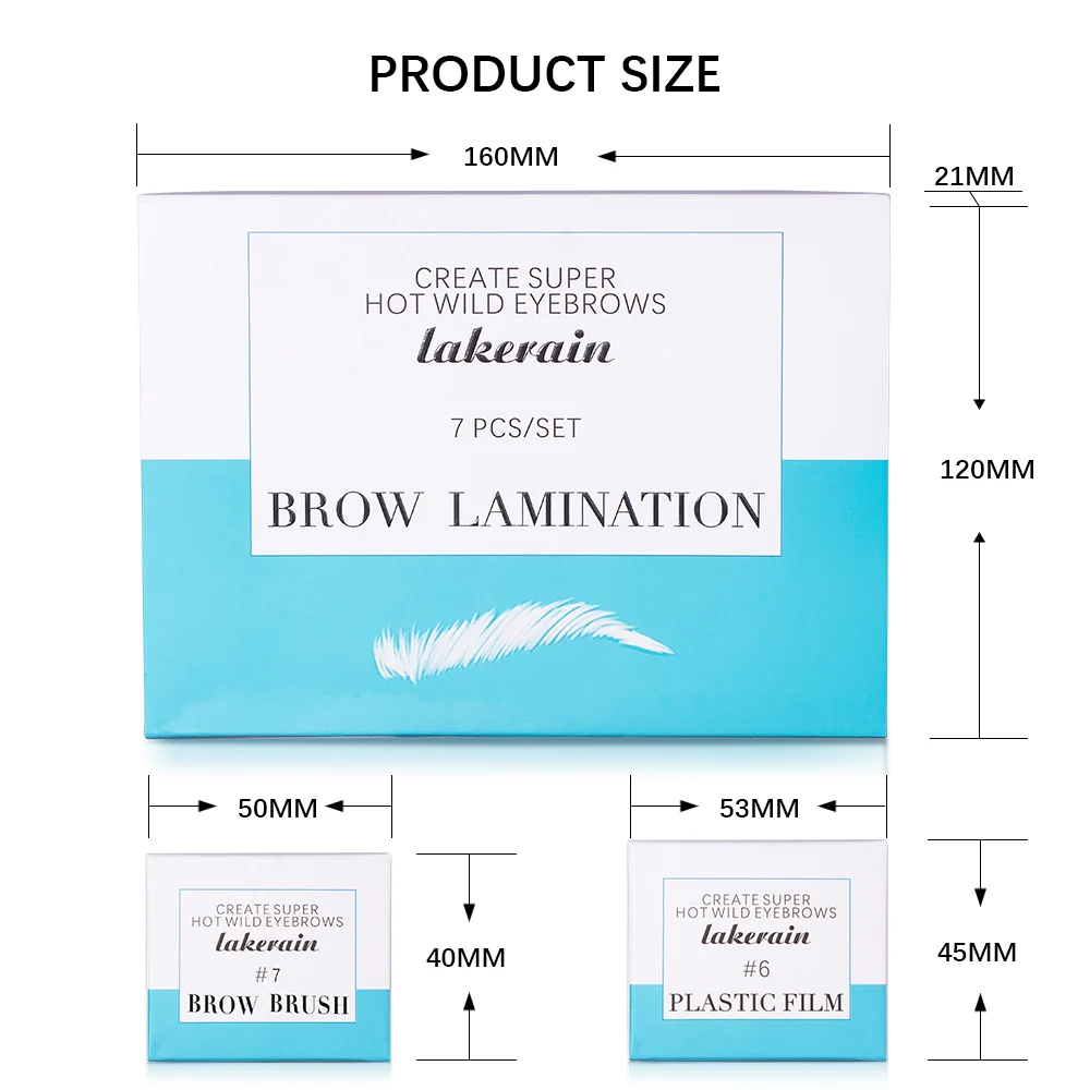 Lakerain Brow Lamination Kit Safe Brow Lift Eyebrow Lifting Protable Kit Eyebrow Professional Beauty Salon Brow Lamination Set