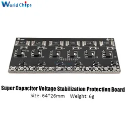 2.5V -2.7V 1F -10F Capacitor Protection Board 6PCS Single Row Super Farad Capacitor Balancing Protection Board Module