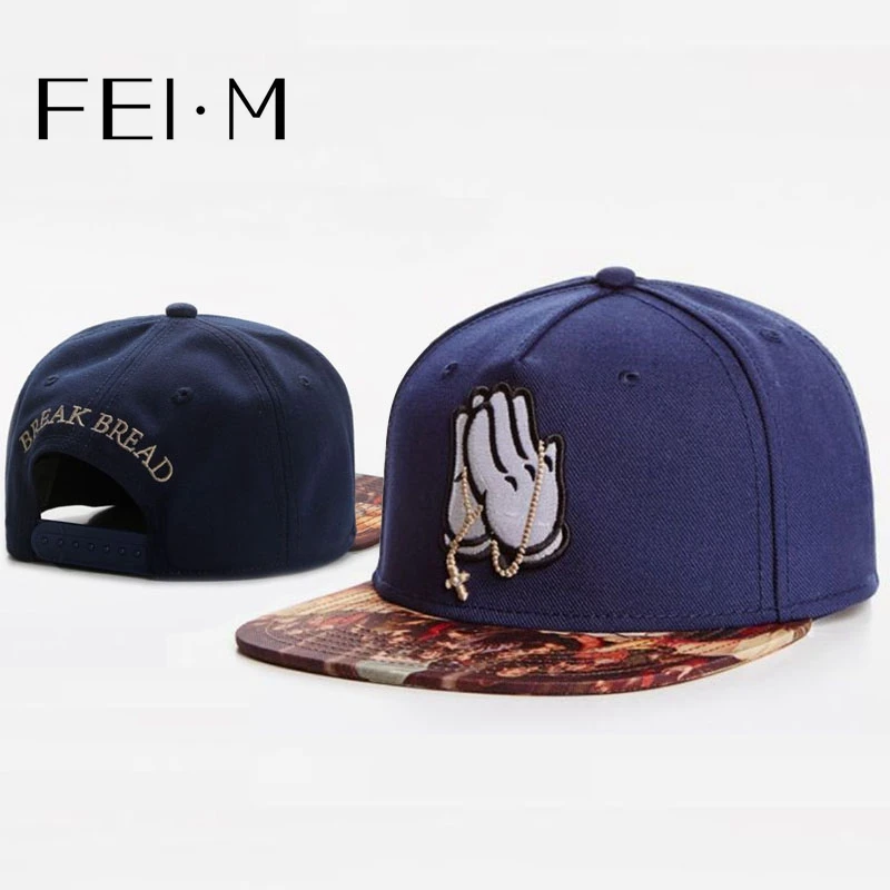 FEI M Fashion BREAK BREAD CLASSIC Adjustable Snapback Cap Pray Last Supper Baseball Cap Outdoor Adult Casual Sports Sun Hat 8