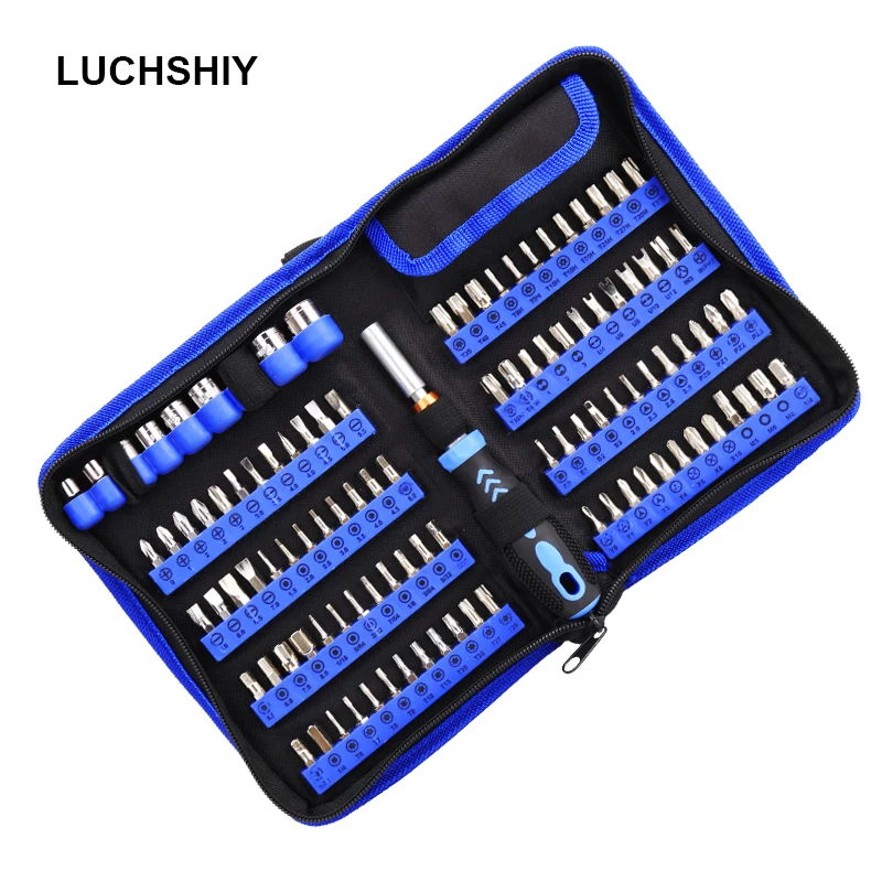 

Multi-tool Screwdriver Set Maintenance Tool For Home 6.35mm Hex Disassemble Screwdriver Set of Bits Magnetic Torx Hand Tools