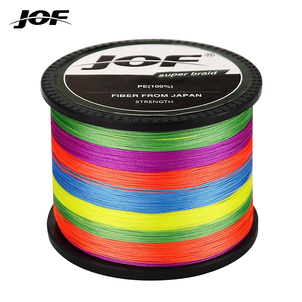 

JOF 8 Strands Braided Fishing Line Multifilament 300M 500M 1000M Carp Fishing Japan Braided Wire Fishing Accessories 4 Strands