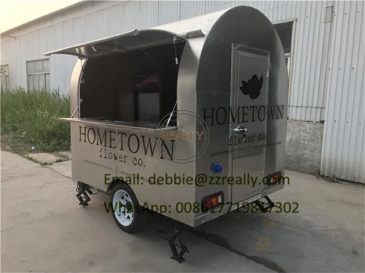 Camión de comida personalizado de China, remolque de comida crepé, carrito para perros calientes, quiosco, camión de café para aperitivos, remolque de comida